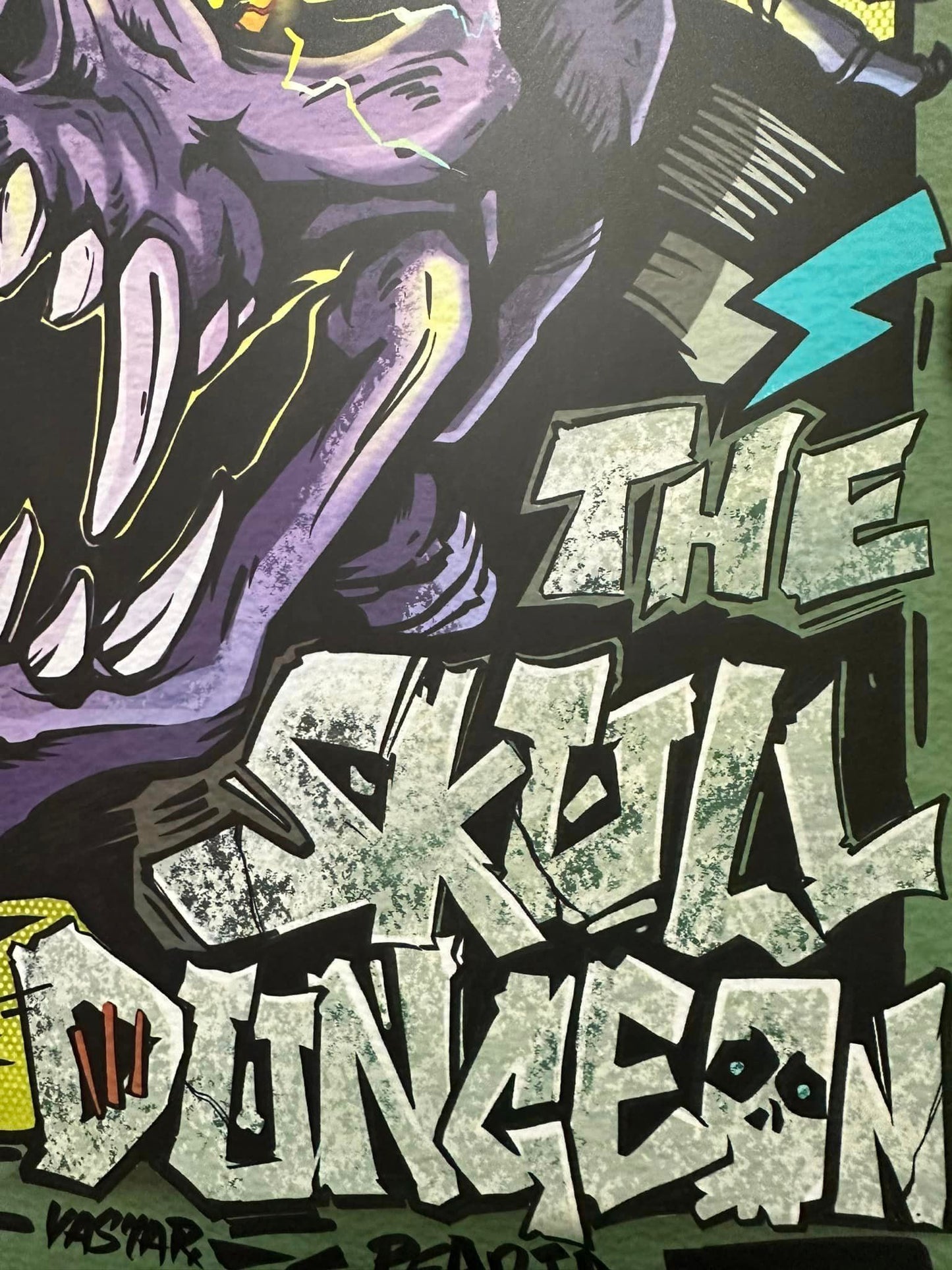 Return to Skull Dungeon Partial Light Reproduction Painting