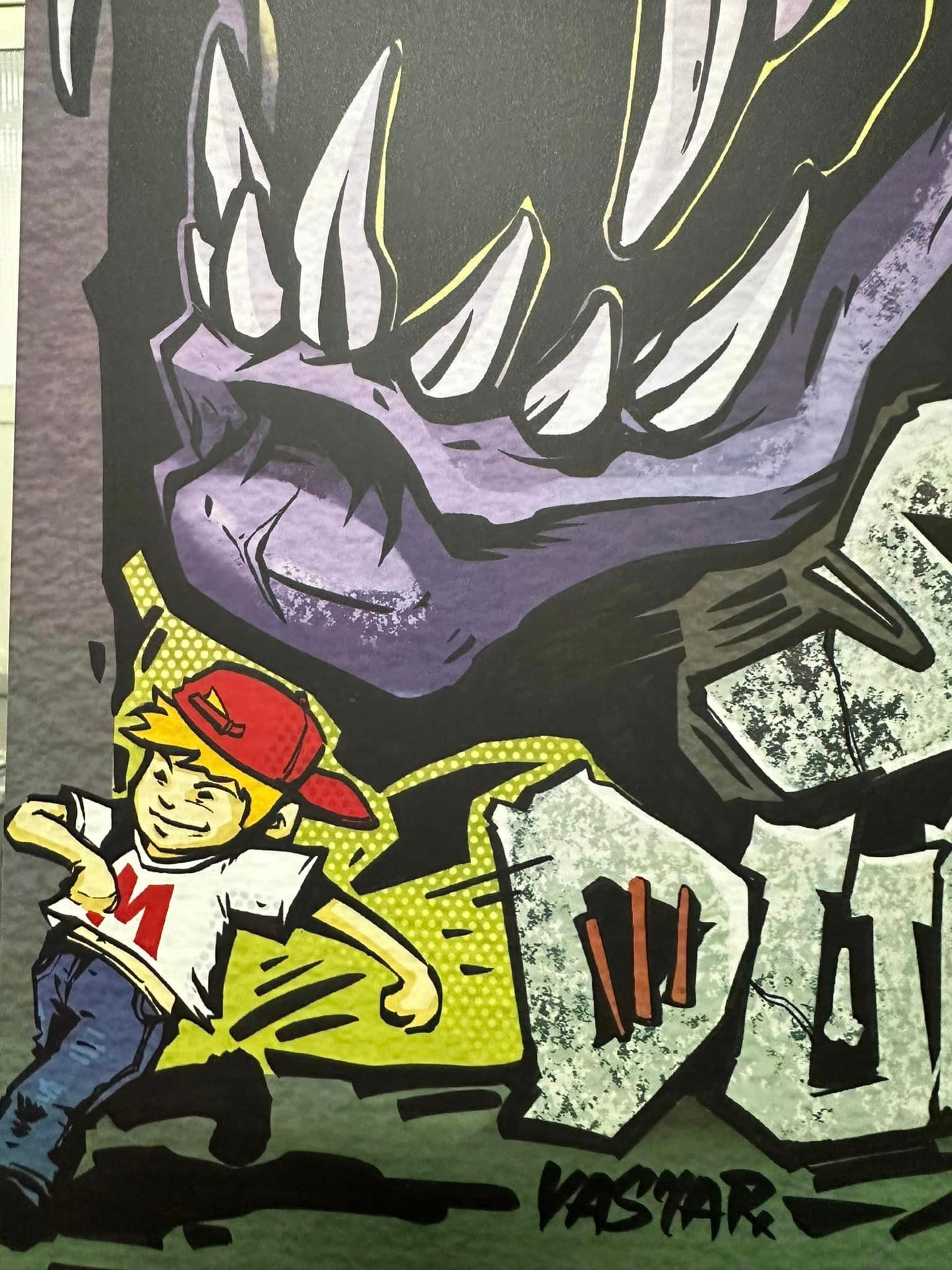 Return to Skull Dungeon Partial Light Reproduction Painting