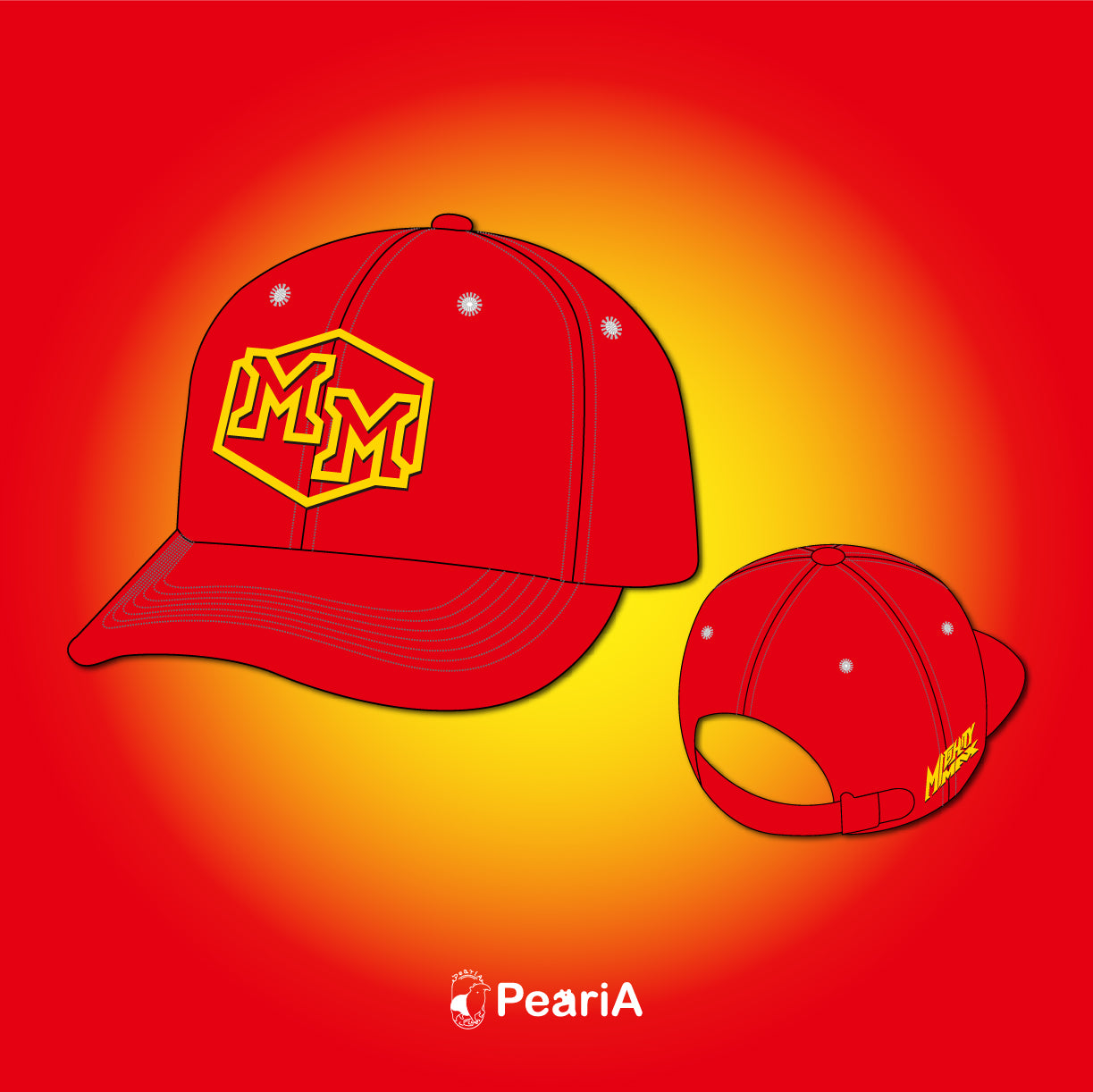 MM electric embroidery baseball cap
