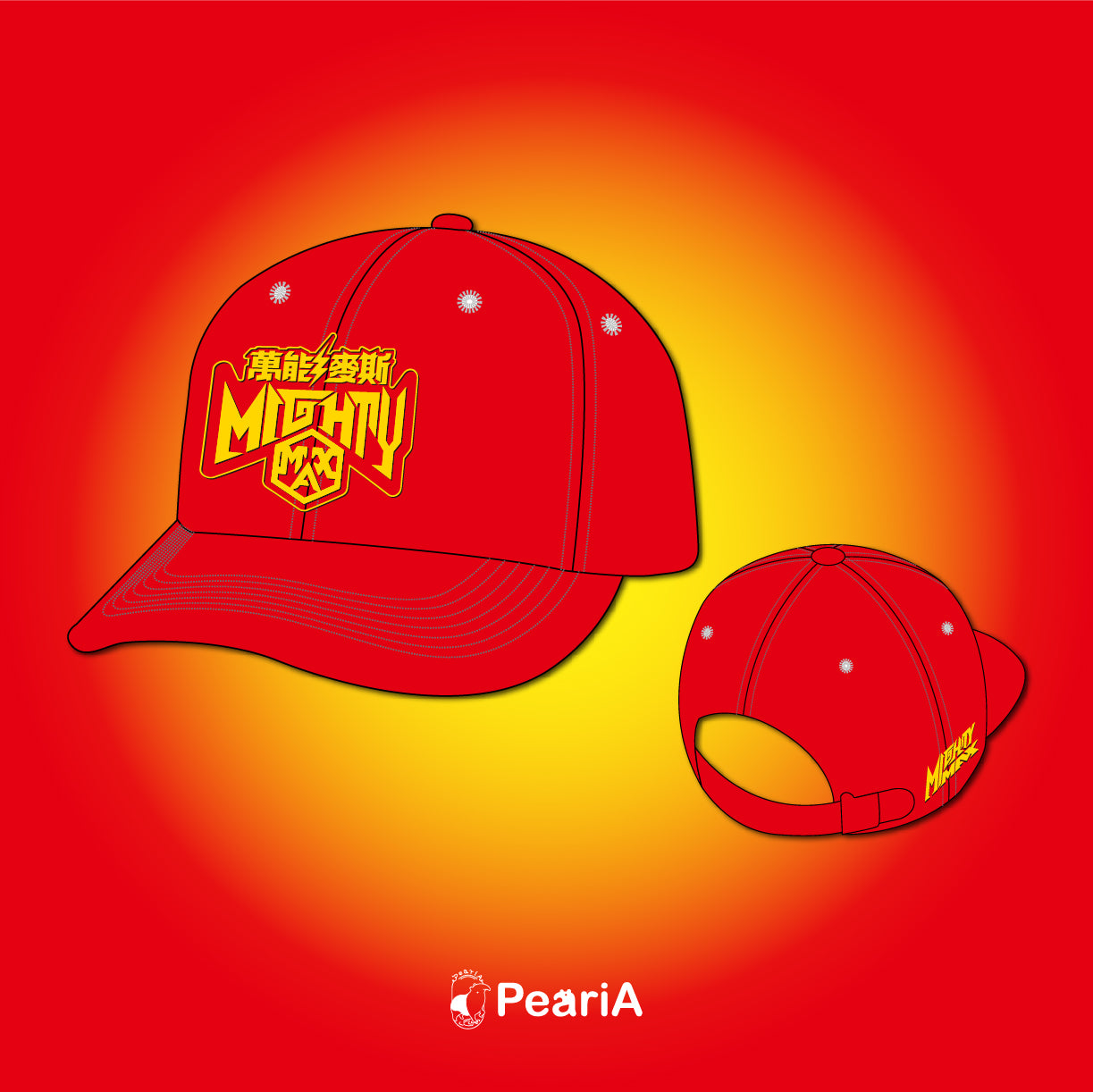 Mighty Max electric embroidered baseball cap