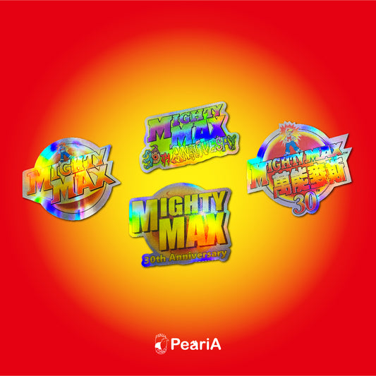 MM retro 4-in laser sticker set