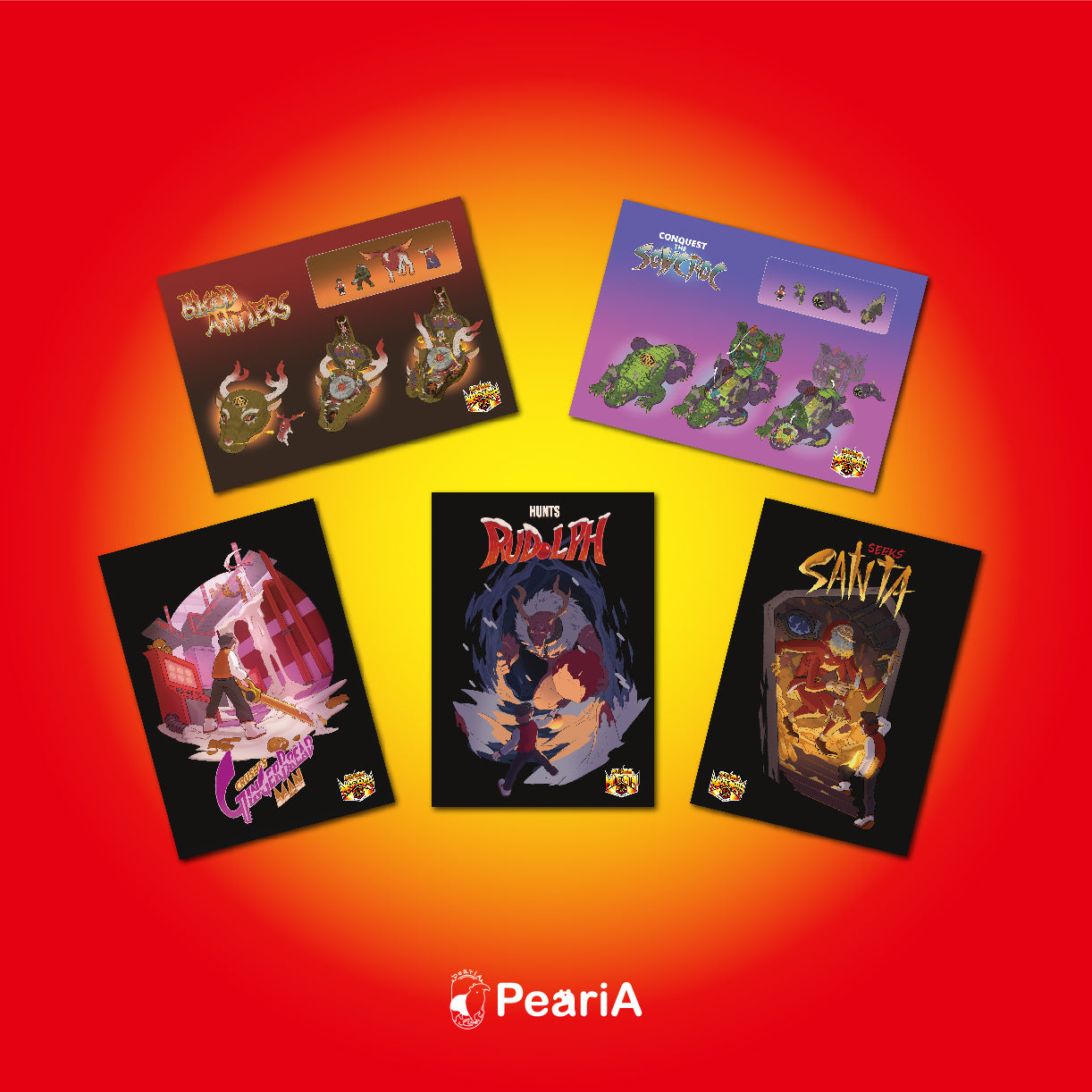 RR concept art 5 postcard set