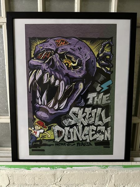 Return to Skull Dungeon Partial Light Reproduction Painting 